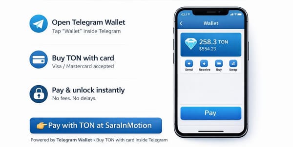 💎 The Easiest Way to Pay on SaraInMotion